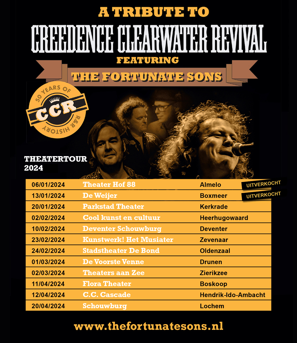 theatertour 50 years of r&r history CCR the fortunate sons